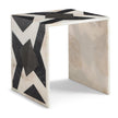 Maitland Smith Marble Inlay Side Table