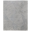 Feizy Elias 69FYF Modern Abstract Rug in Green/Ivory/Tan