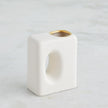 Global Views Matte White Gold Rim Oh Yes Vase Clearance