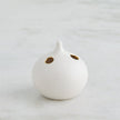 Global Views Matte White Gold Rim Oh No Vase Clearance