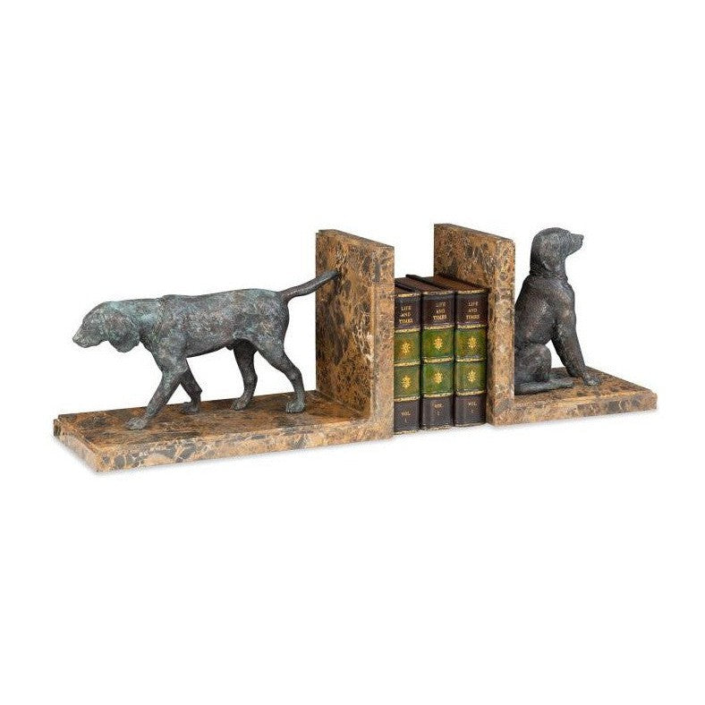 Maitland Smith Hunting Dog Bookends