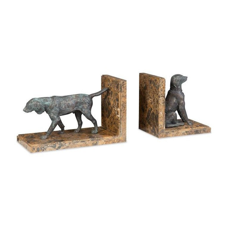 Maitland Smith Hunting Dog Bookends