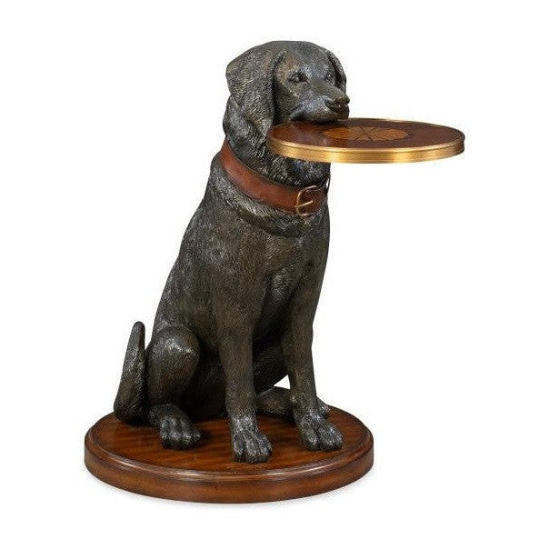Maitland Smith Golden Retriever Accent Table