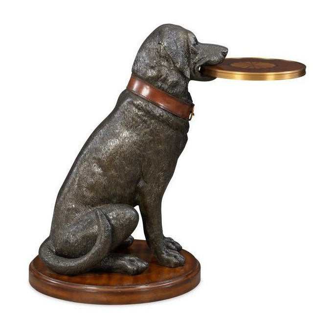 Maitland Smith Golden Retriever Accent Table