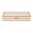 Maitland Smith Cream Leather Game Board