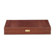 Maitland Smith Tan Leather Game Board