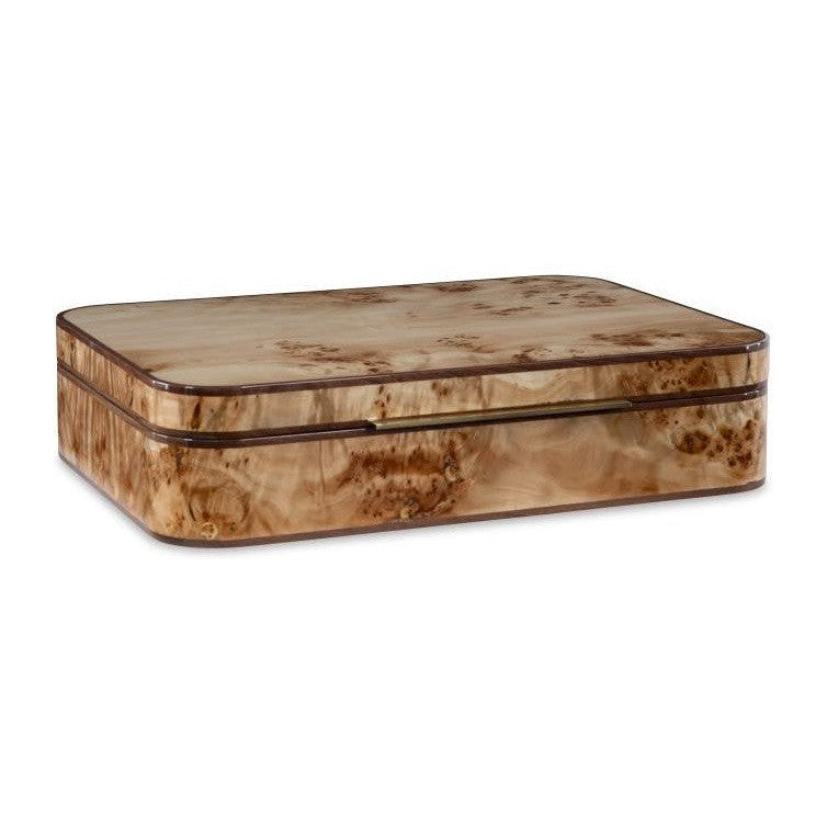 Maitland Smith Bleached Walnut Burl Box