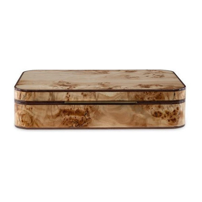 Maitland Smith Bleached Walnut Burl Box