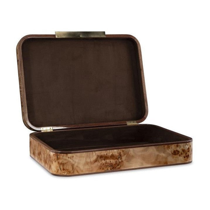 Maitland Smith Bleached Walnut Burl Box