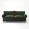 Global Views Green Velvet Square Arm Sofa Clearance