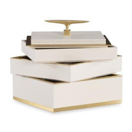 Maitland Smith Cream Compartment Box