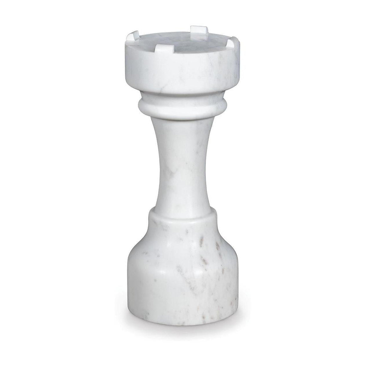 Maitland Smith White Chess Table Castle