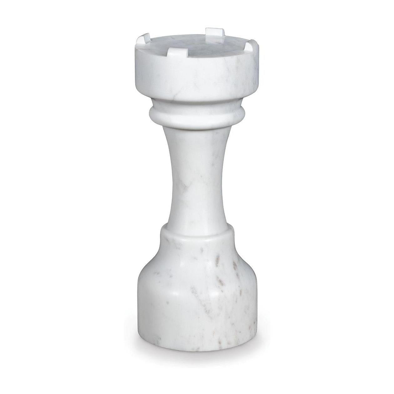 Maitland Smith White Chess Table Castle