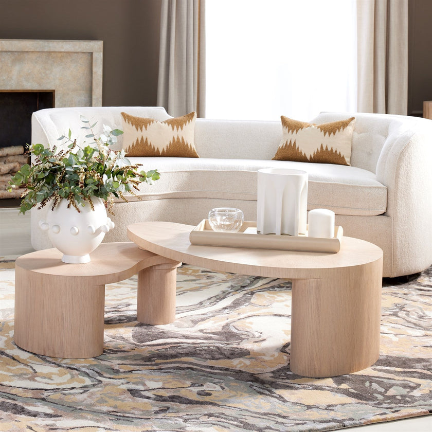 Global Views Casita Natural Oak Cocktail Table