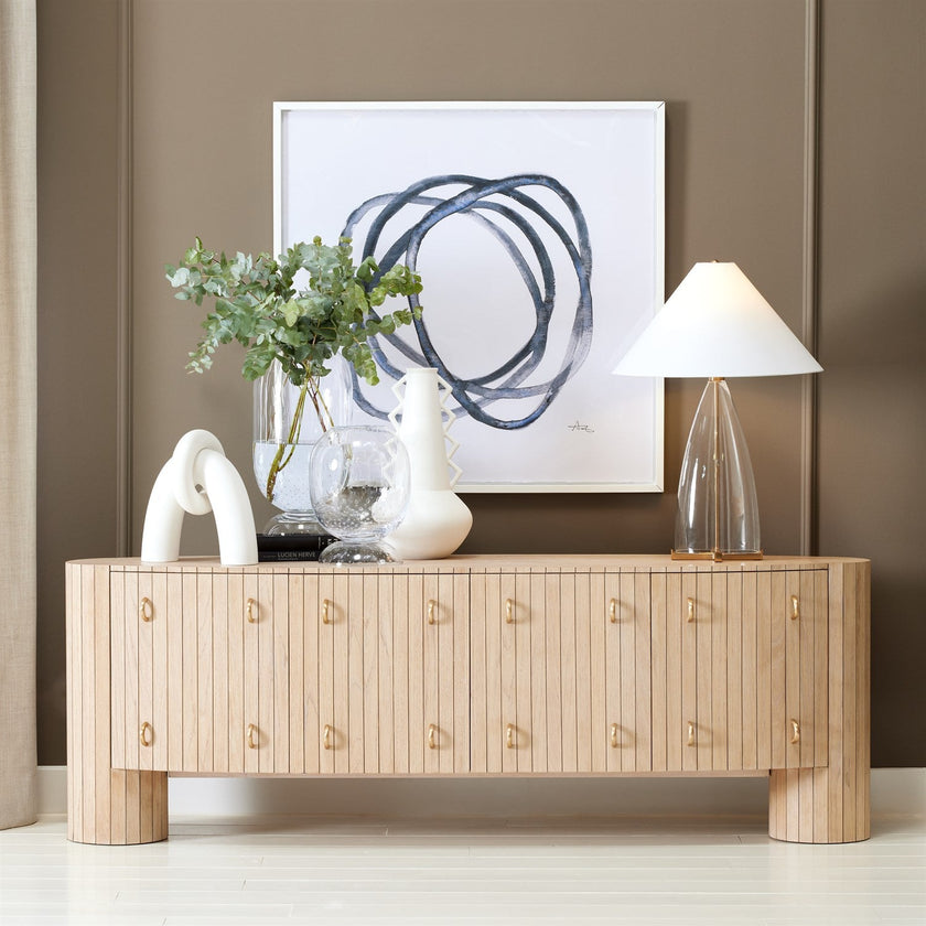 Global Views Luna Natural Oak Media Console