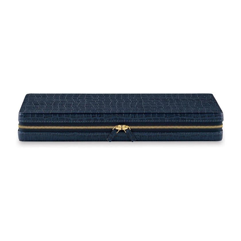 Maitland Smith Travel Backgammon Board Blue