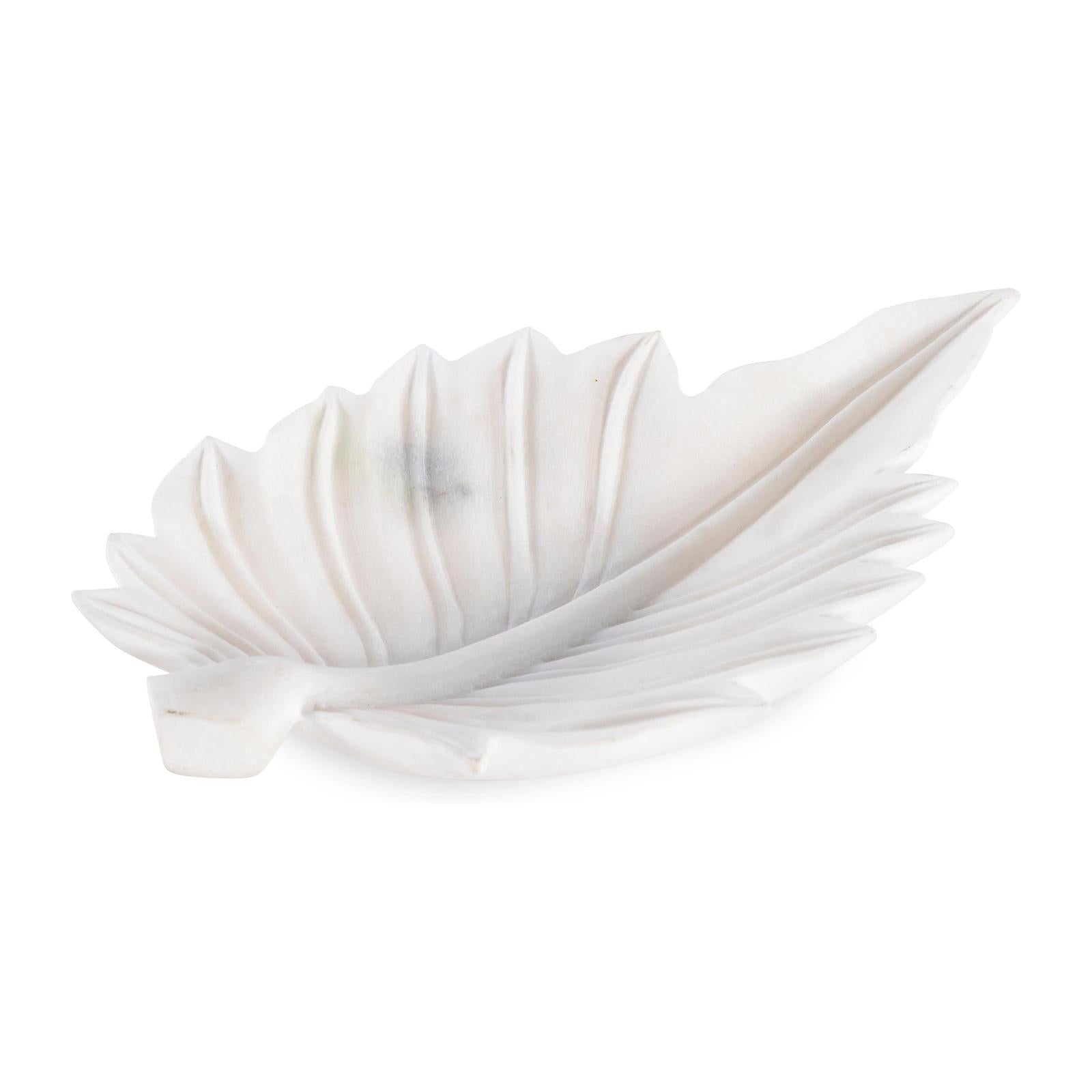 Maitland Smith White Palm Dish