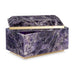 Maitland Smith Small Brass And Amethyst Box
