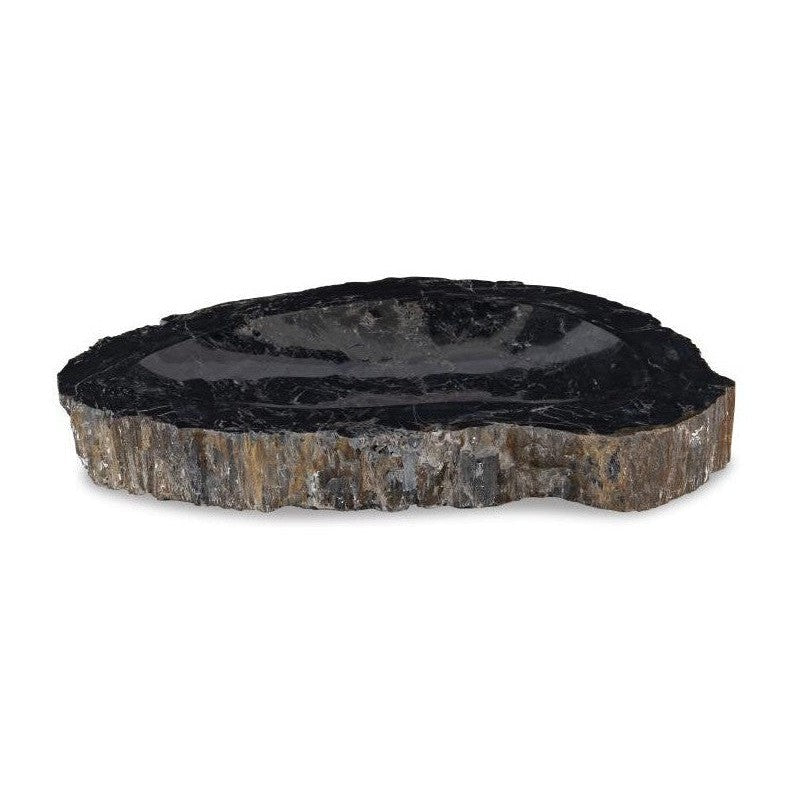 Maitland Smith Large Grey Petrified Bowl