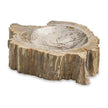 Maitland Smith Brown Petrified Bowl