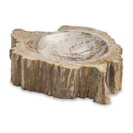 Maitland Smith Brown Petrified Bowl