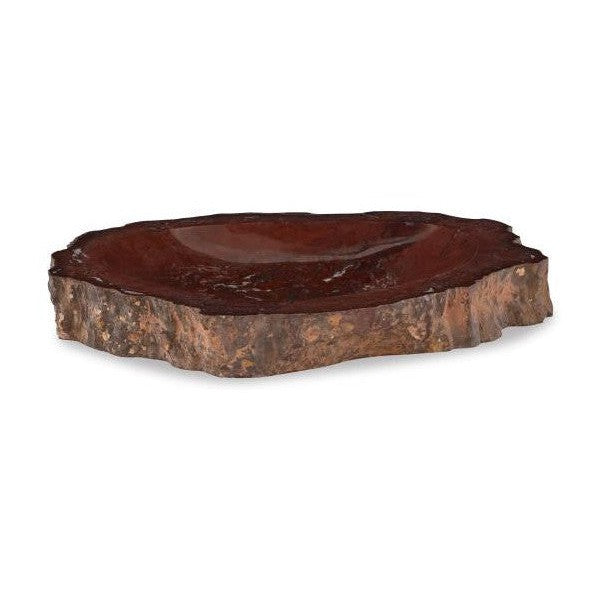 Maitland Smith Large Red Petrified Bowl