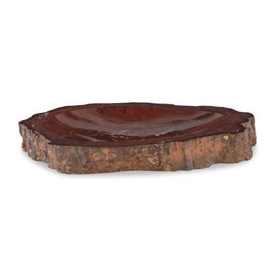 Maitland Smith Large Red Petrified Bowl