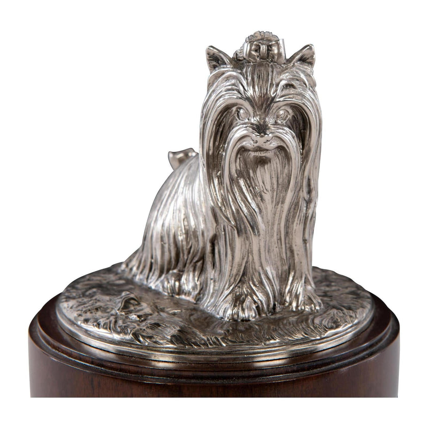 Maitland Smith Nickel Yorkie Canister Clearance
