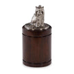 Maitland Smith Nickel Yorkie Canister
