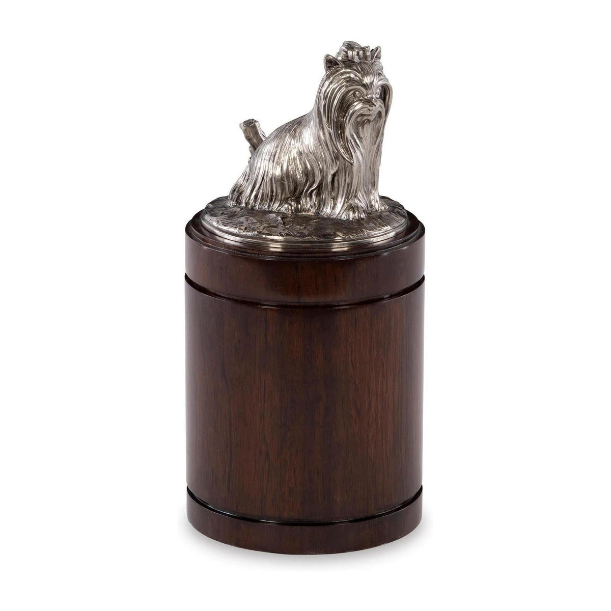 Maitland Smith Nickel Yorkie Canister Clearance