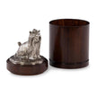 Maitland Smith Nickel Yorkie Canister