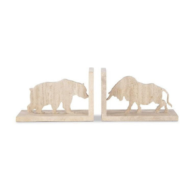 Maitland Smith Bull/Bear Bookend