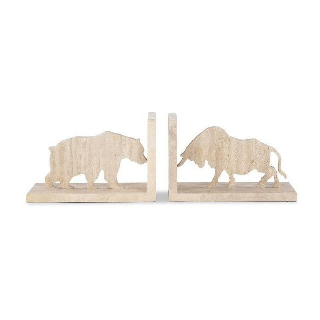 Maitland Smith Bull/Bear Bookend