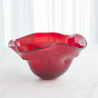 Global Views Deep Red Organic Bowl Clearance
