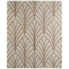 Feizy Wallace 8A44F Modern Ikat Rug in White/Brown