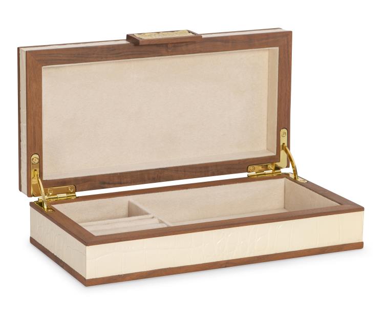 Maitland Smith Cream Stacking Boxes