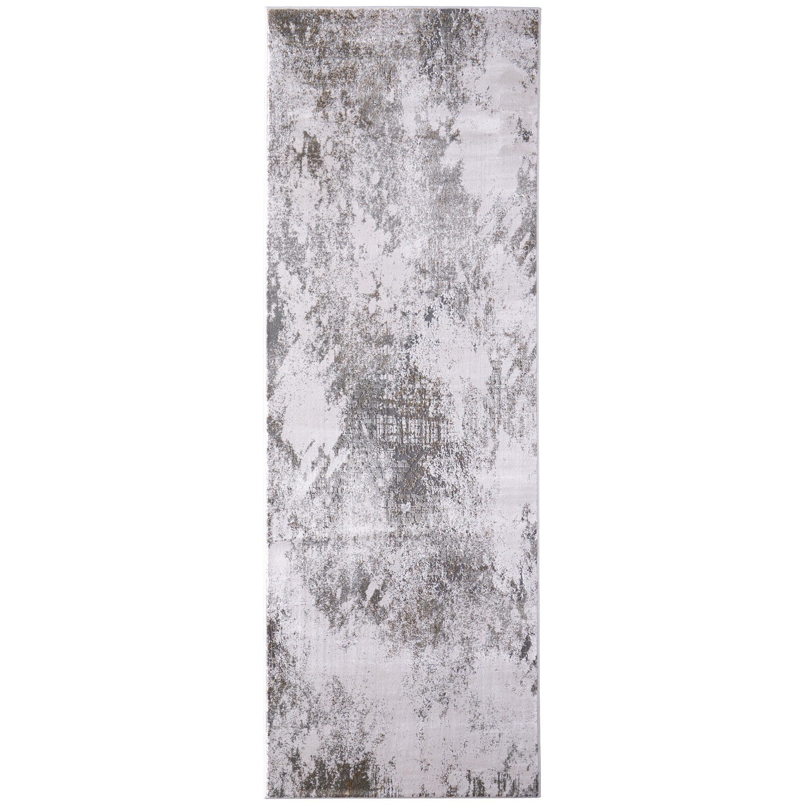 Feizy Waldor 39NDF Modern Abstract in Gray/Silver/Taupe