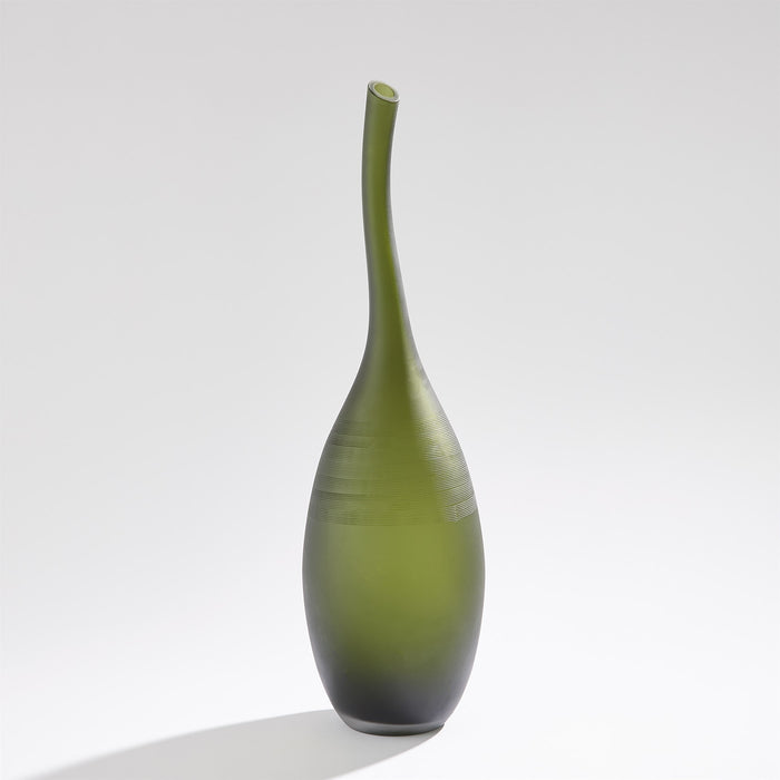 Global Views Curvature Bottle Olive