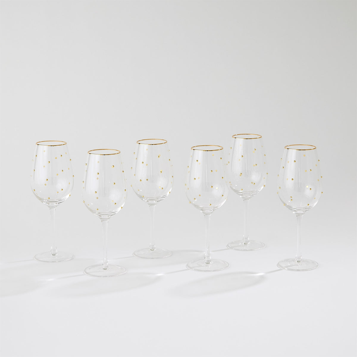 Global Views Celebration Wine Glasses Set of 6