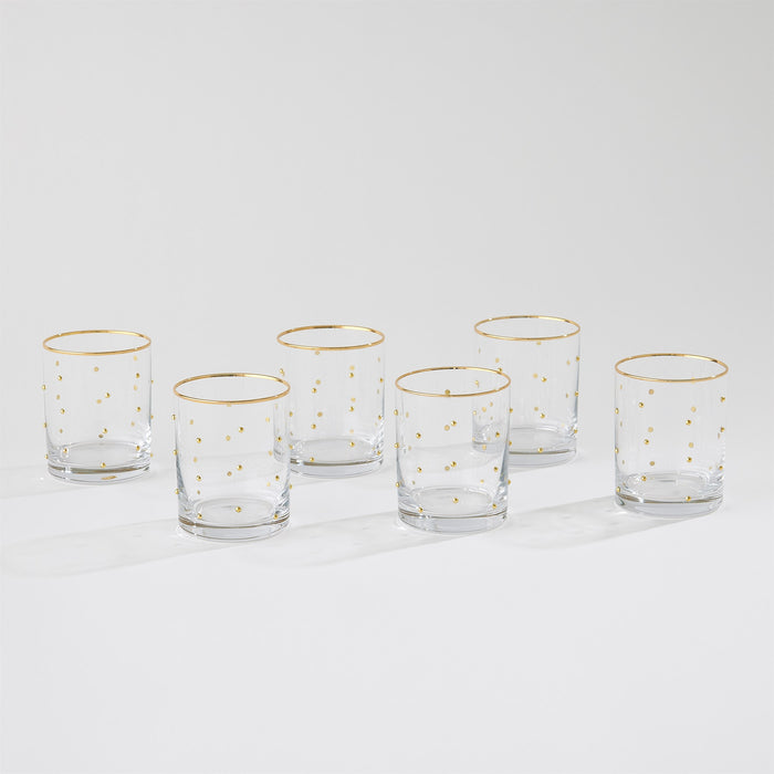 Global Views Celebration DOF Glasses Set of 6