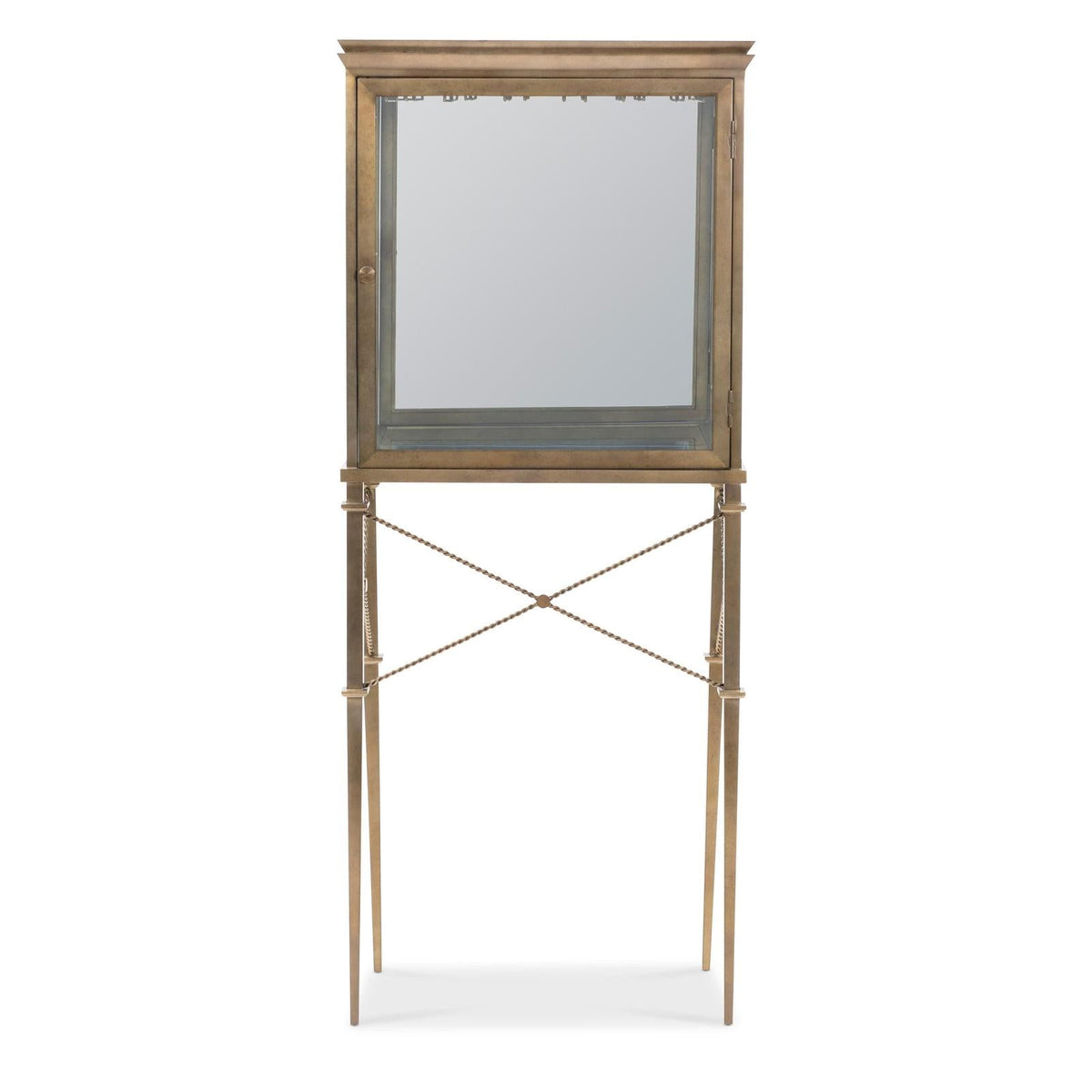 Maitland Smith Hamilton Vitrine Bar Cabinet