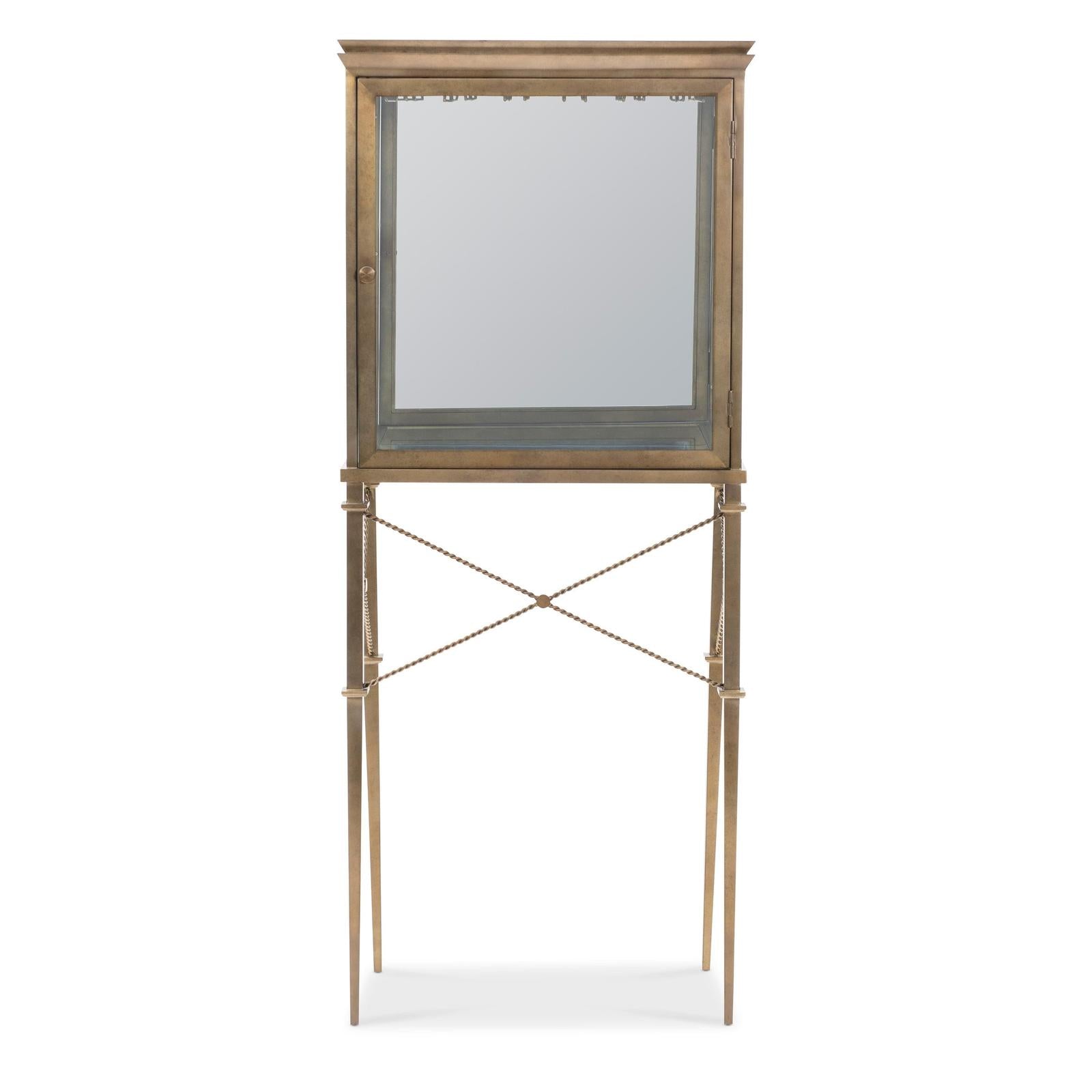 Maitland Smith Hamilton Vitrine Bar Cabinet