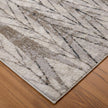 Feizy Vancouver 39NTF Modern Geometric Rug in Ivory/Tan/Brown