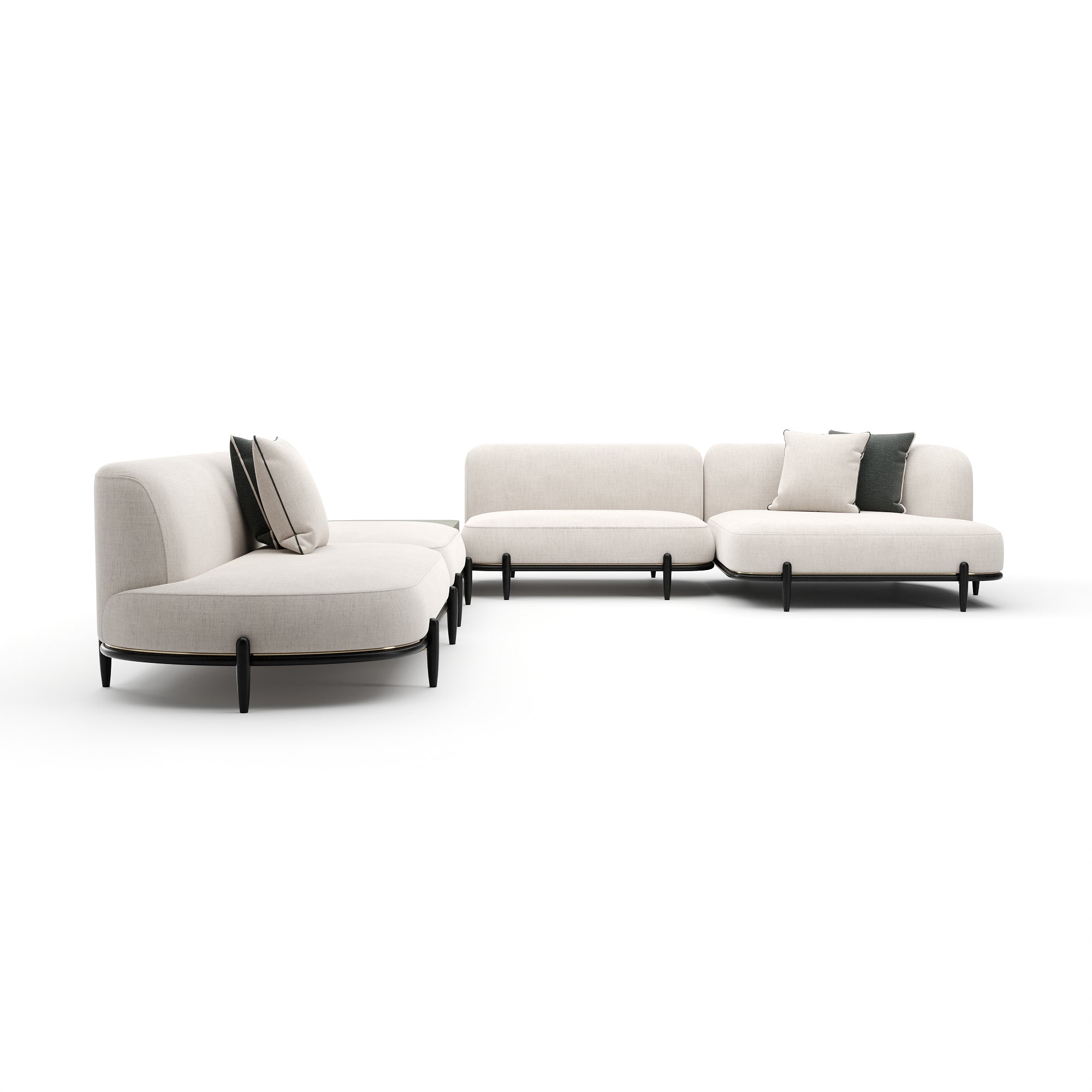 Caracole Madera Sectional