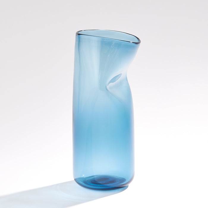 Global Views Contour Vase Blue