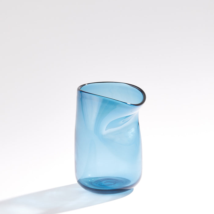 Global Views Contour Vase Blue