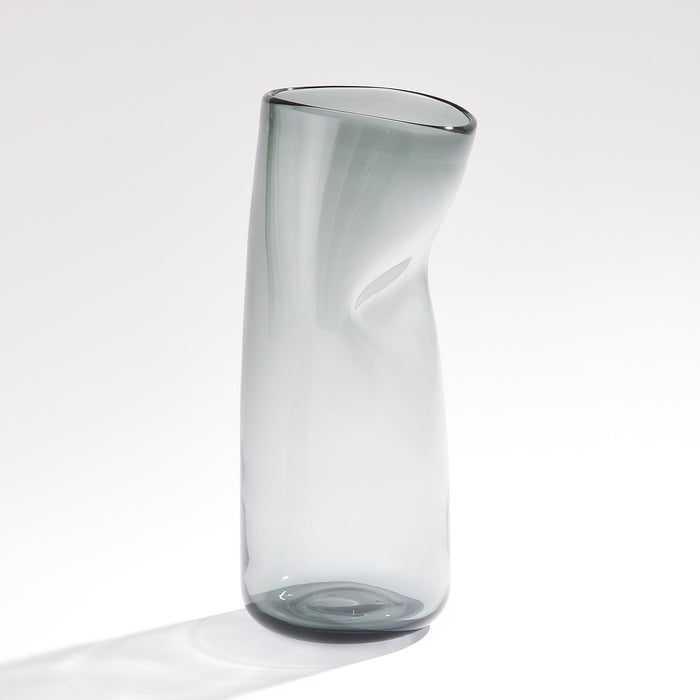 Global Views Contour Vase Grey