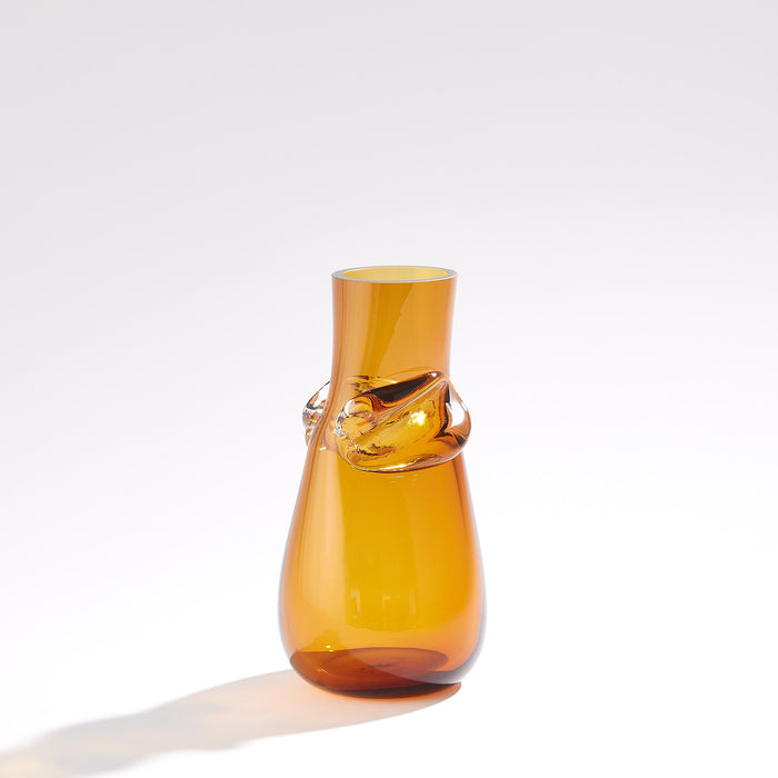 Global Views Knot Vase Amber