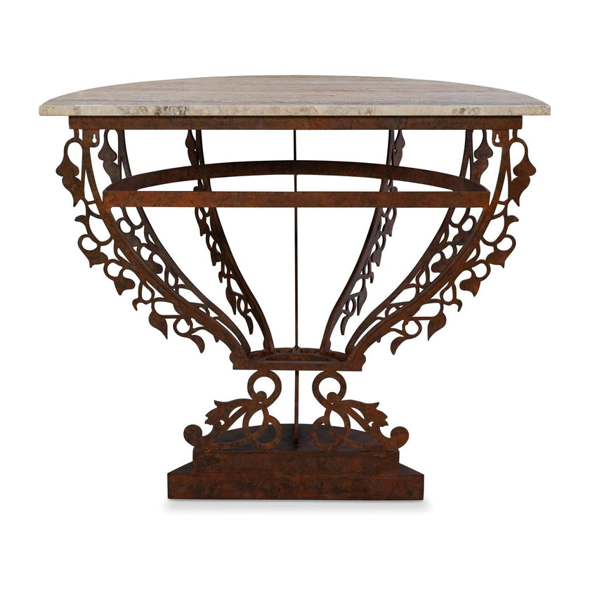 Maitland Smith Venetian Demilune Console