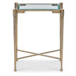 Maitland Smith Iron Side Table With Glass Top